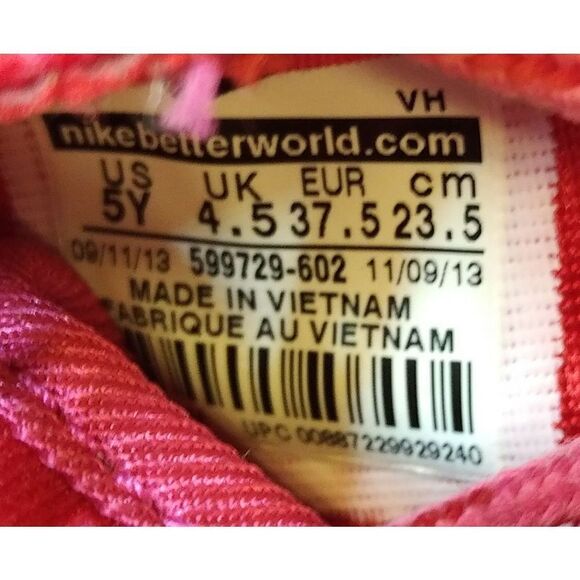 Nike Roshe One GS Red Youth Size 5‎ Y Nike Running Womens Size 6.5 Colorful - Picture 8 of 8